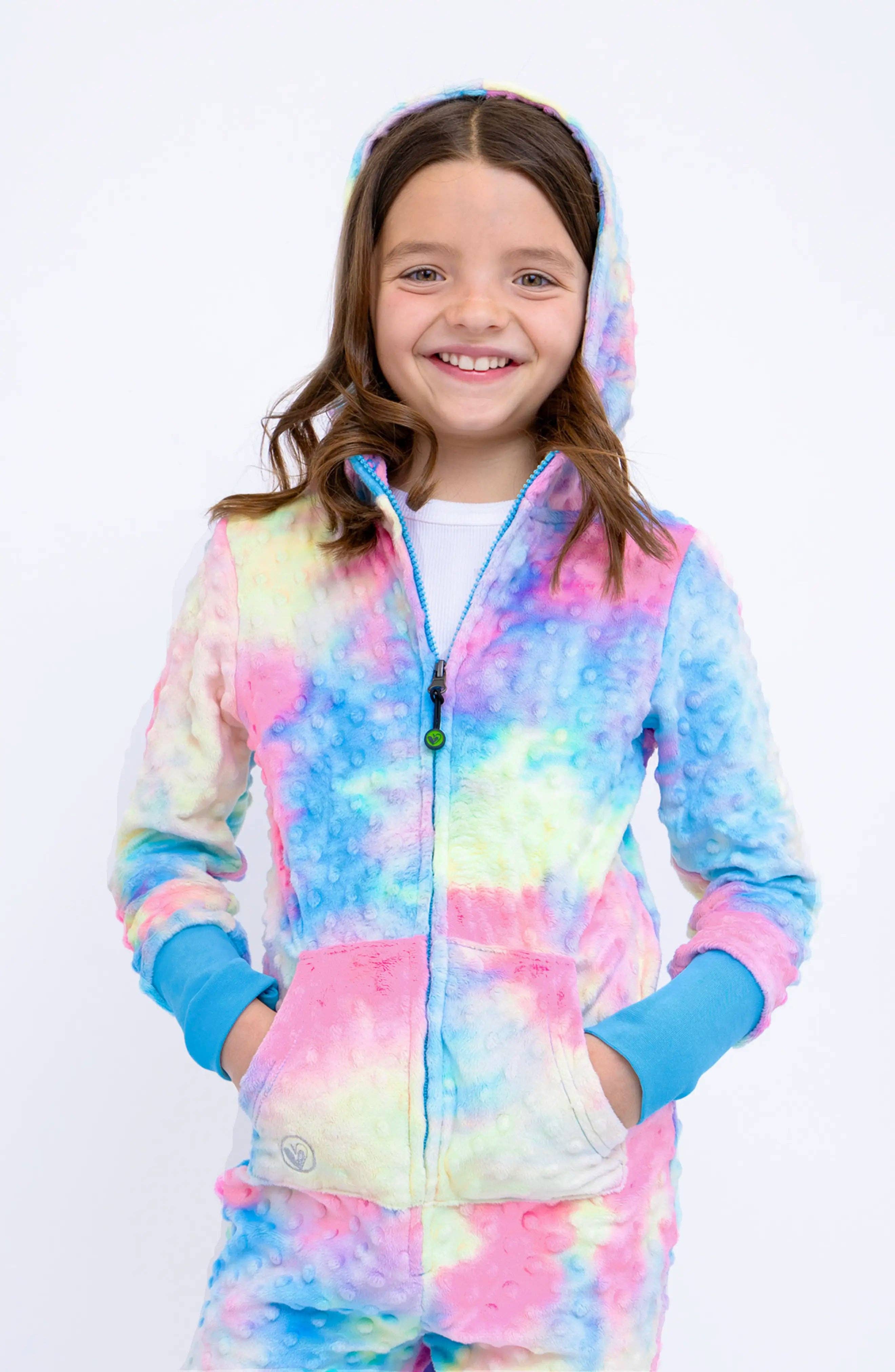 Minky Bubble Onesie - Cotton Candy Tie Dye for wholesale on Faire4
