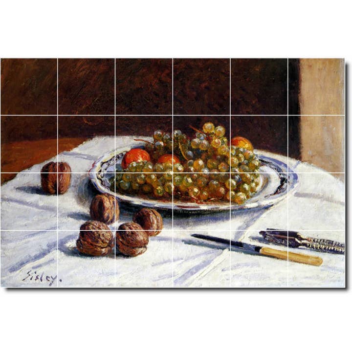 Mural de azulejos de cerámica de frutas y verduras PT08350 para venta al por mayor de Picture-Tiles.com