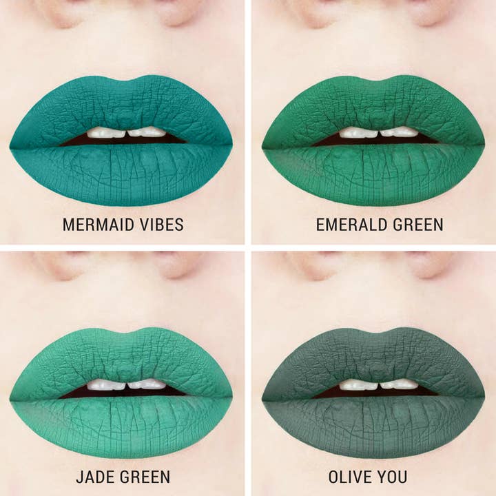 Aromi - Wholesale Lipstick - Emerald Green Liquid Lipstick5
