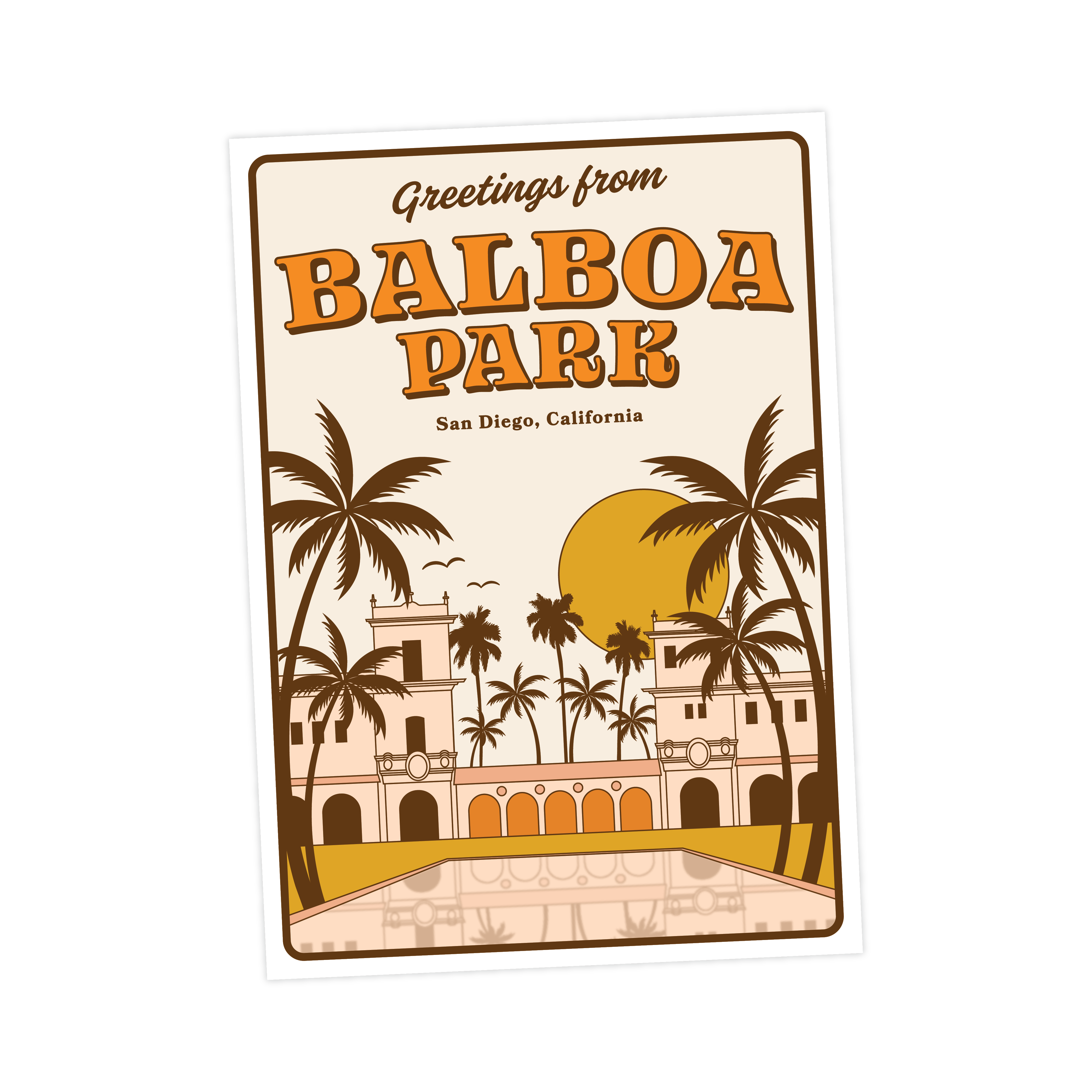 Wild Child Brand - Vente Cartes postales - Carte postale de salutations de Balboa Park, en Californie1