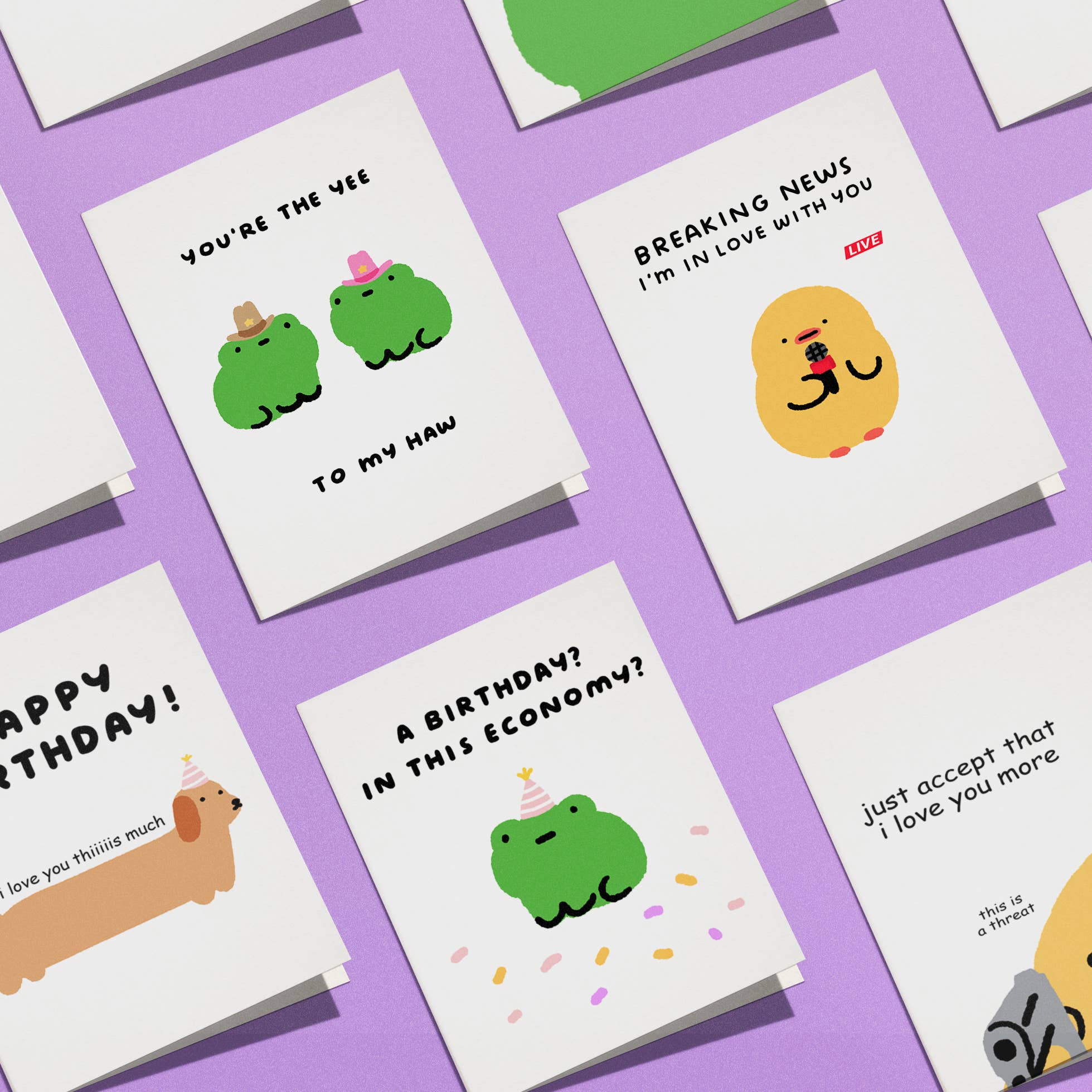 iej studio - Wholesale Love Card - Cowboy Frogs Greeting Card – "You're the Yee to My Haw"1