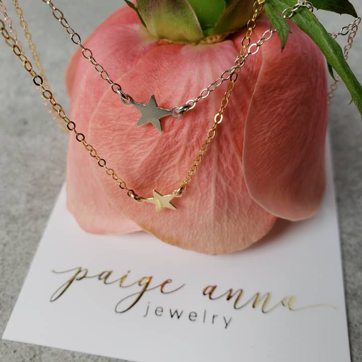Paige Anna Jewelry - Wholesale Pendant/Charm Necklace - Solid Star Necklace1