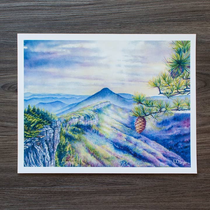 North Fork Mountain, WV Print for wholesale by Octavia Spriggs Fine Art