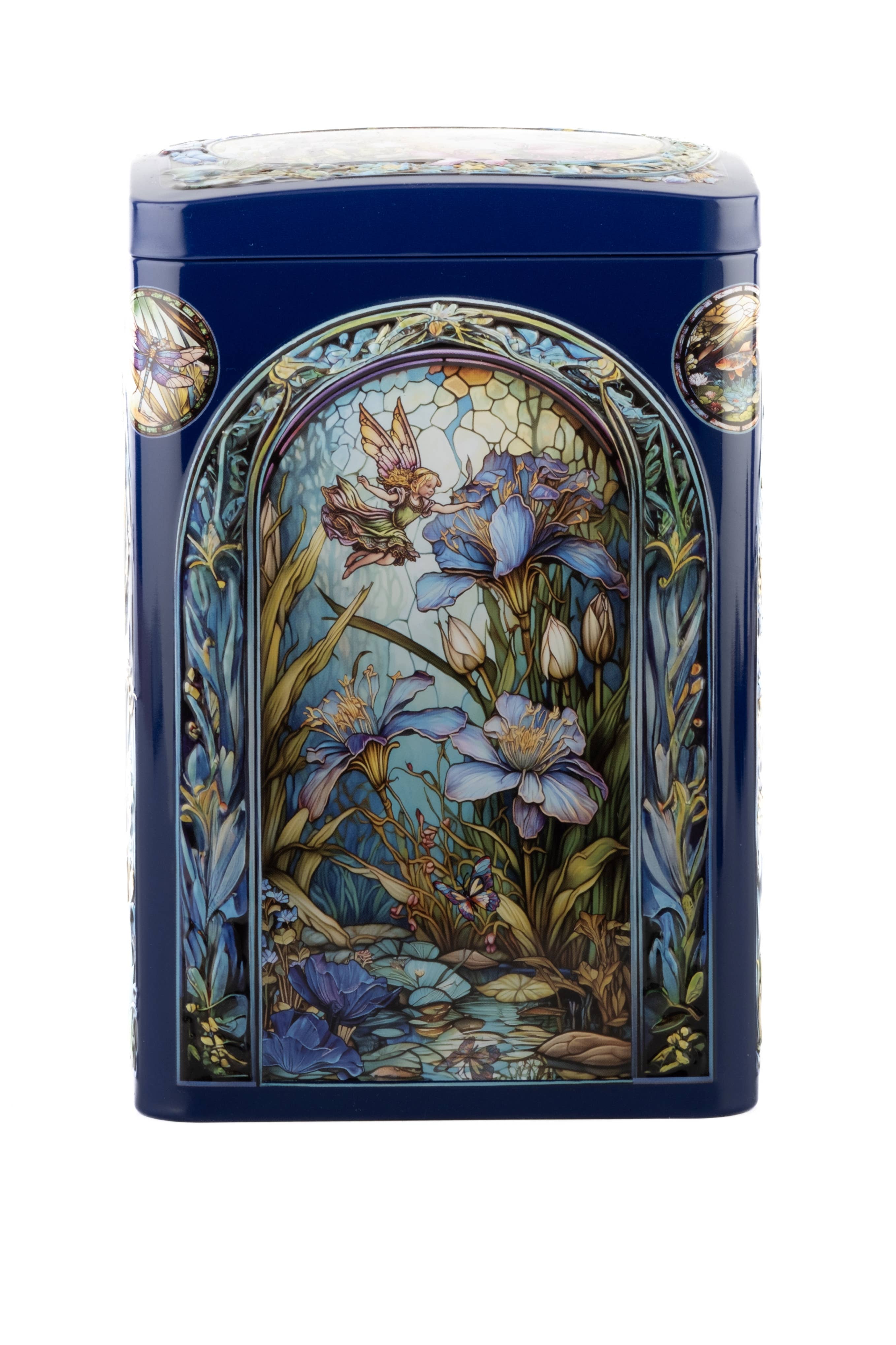 Churchill's Confectionery – wholesale Biscuit – Lily Pond Gift Tin with Mini White Choc & Raspberry Biscuits5