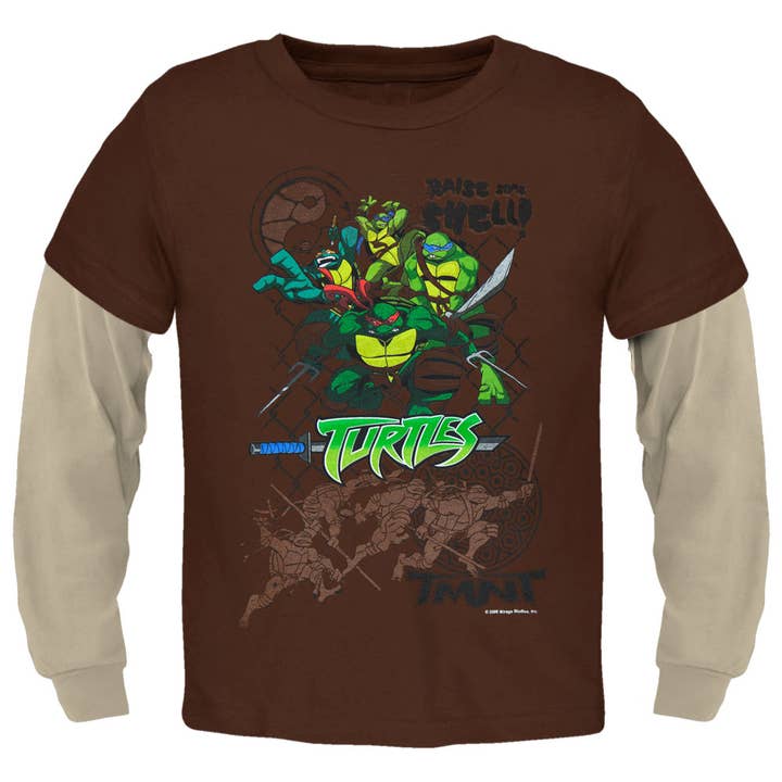 Official Store - Wholesale Screen Printed T-Shirt - Kids - TMNT - Raise Little Kid's Long Sleeve T Shirt
