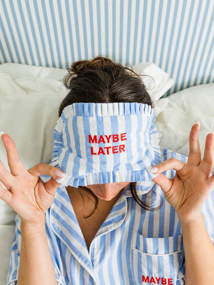 Cabana Sleep Mask for wholesale by Violet & Brooks