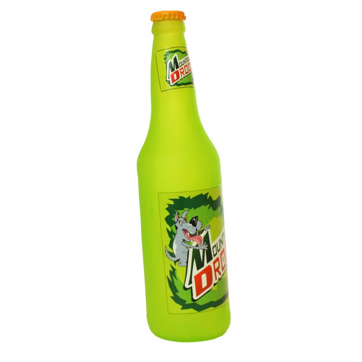 Tuffy Dog Toys - VIP Products – Großhandel Haustier-Quietschspielzeug – Hund – Silly Squeaker Bierflasche Mountain Drool, Quietschendes Hundespielzeug