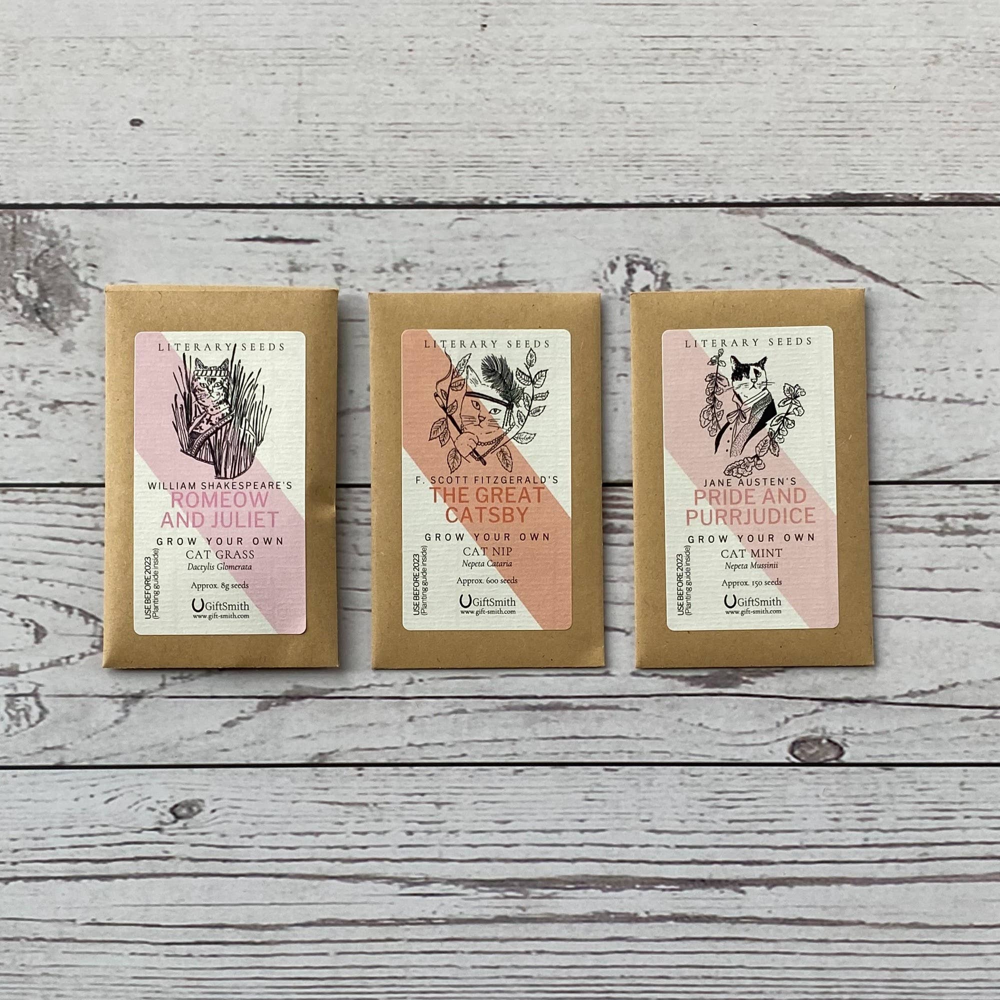 GiftSmith - Vendita all'ingrosso Semi di piante - Literary Seeds: Il giardino degli amanti dei gatti3