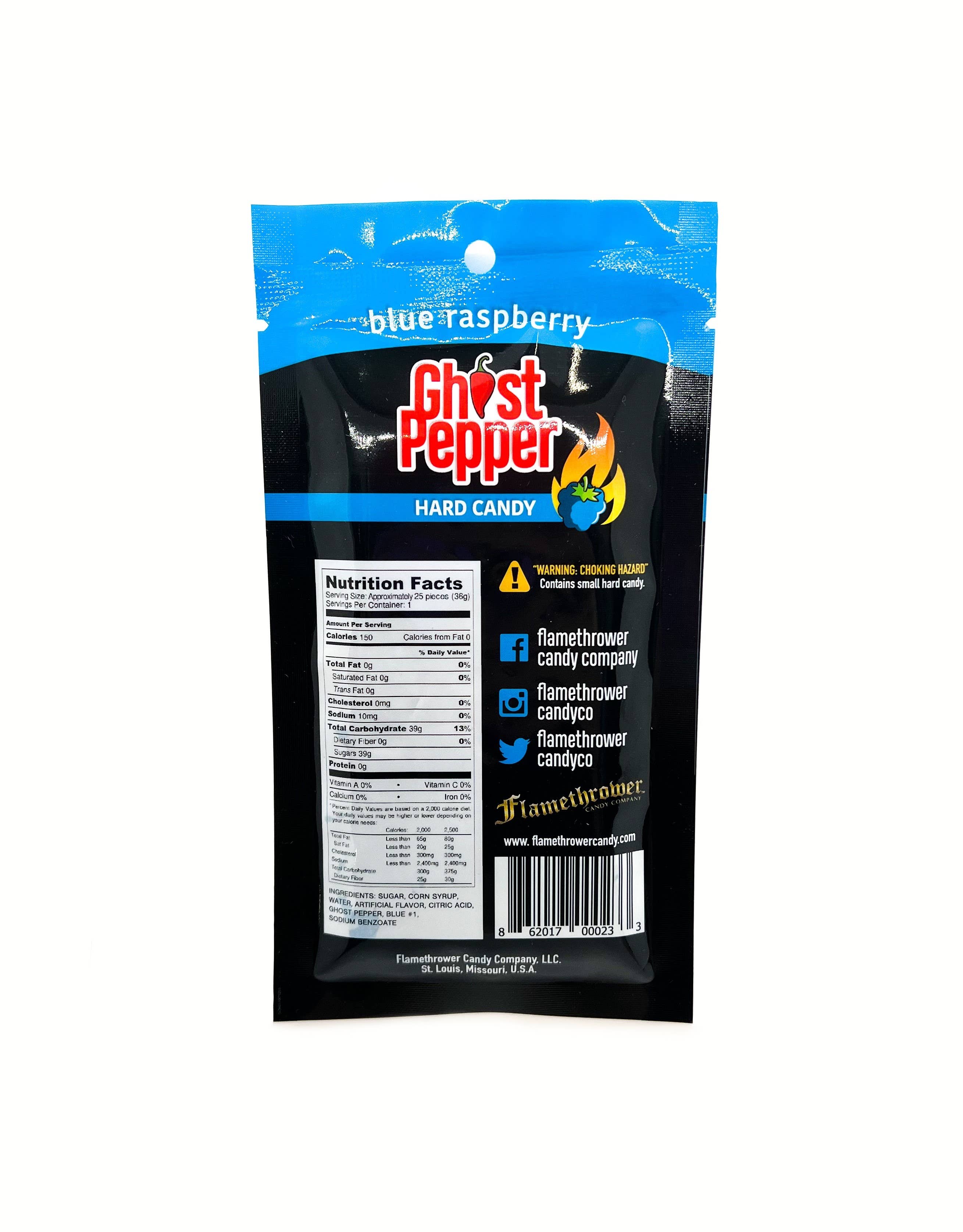 Mikey V's Foods - Wholesale Hard Candy - Ghost Pepper Hard Candy Blue Raspberry1