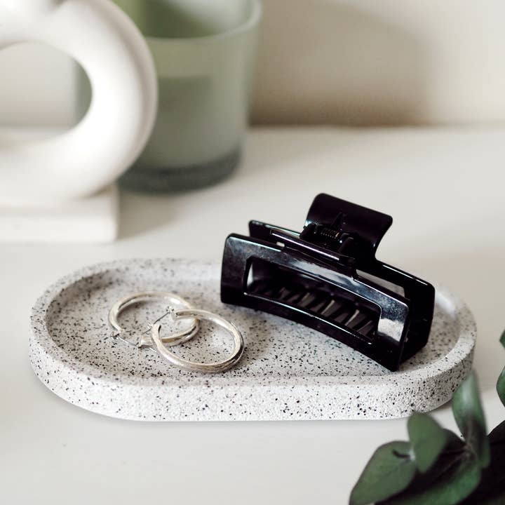 Concrete Oval Tray | Soap Dispenser Tray | Jewellery Tray for wholesale by Feathered Oak