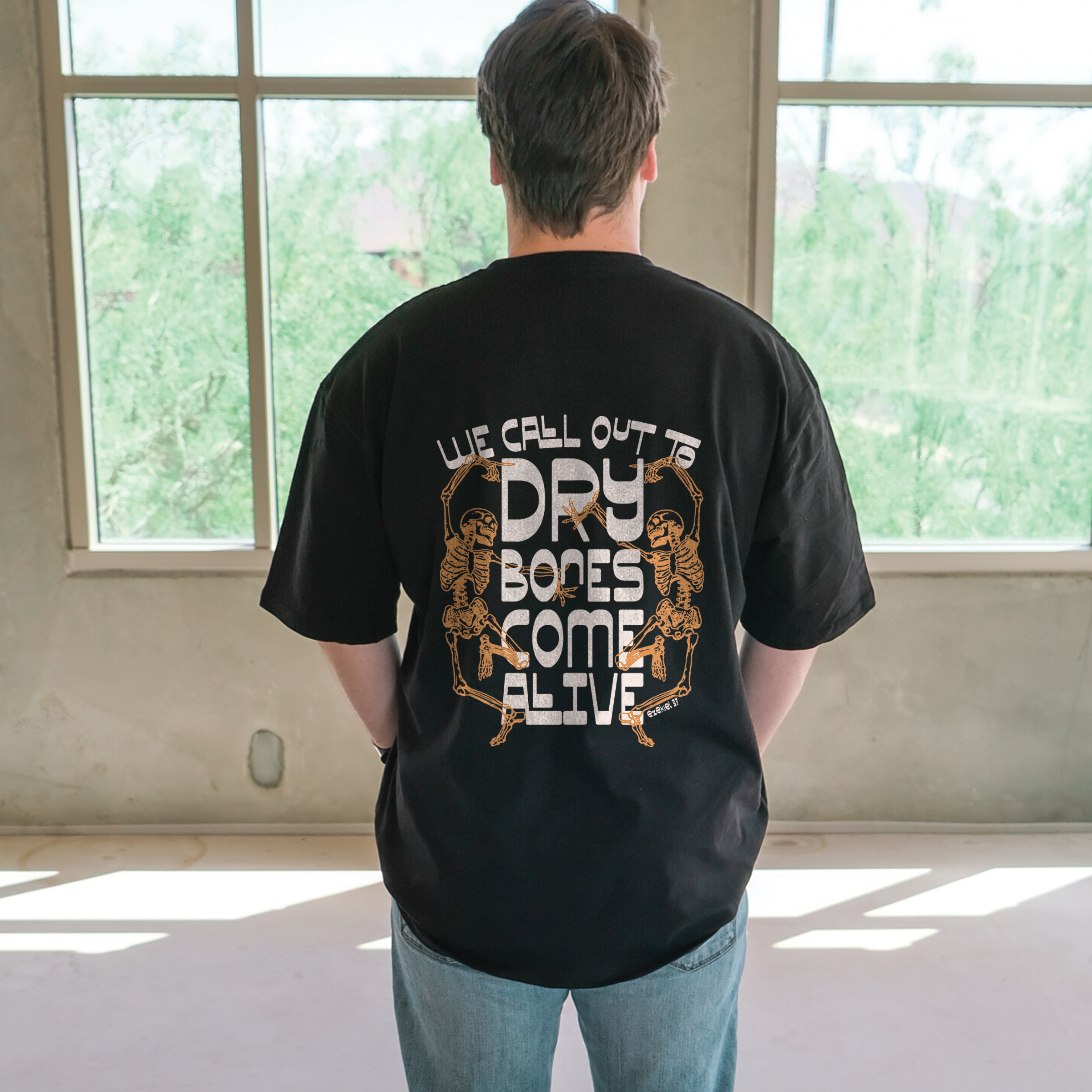 Dry Bones Come Alive Tee - Black for wholesale on Faire2