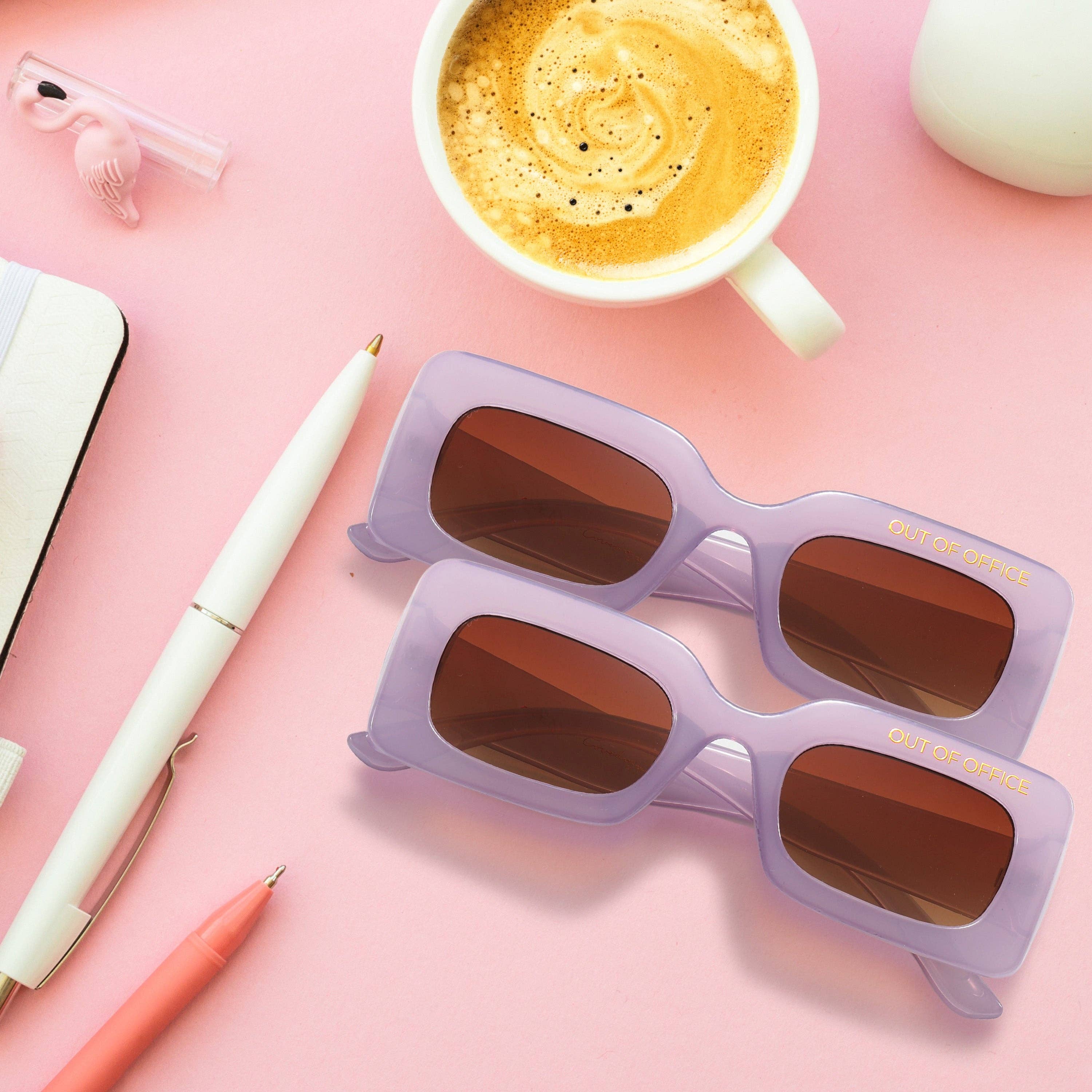 Gleam Eyewear - Wholesale Sunglasses - Women's - Out of Office Sunglasses | Purple5