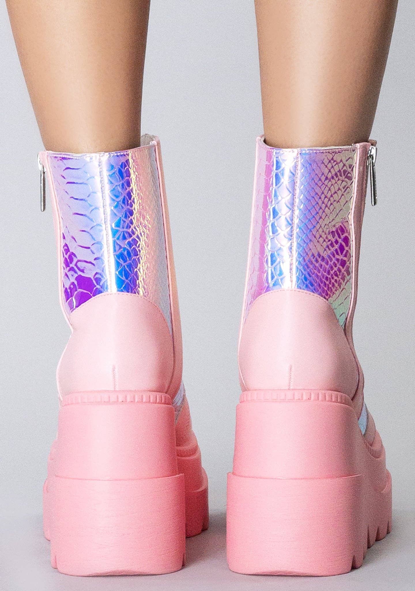 LASR - Wholesale Combat/Military Boots - Women's - X LASR Exclusive RADIO Pink Poison Pink Platform Boots3