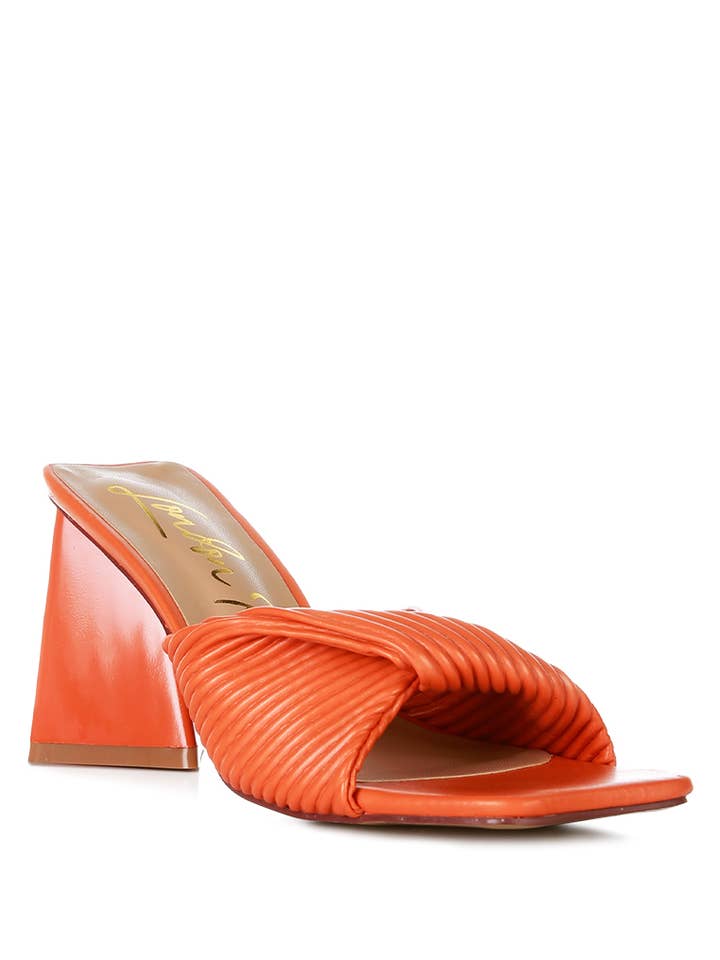 Cupid Kiss Pleated Twist Strap Sandals for wholesale by Rag Company