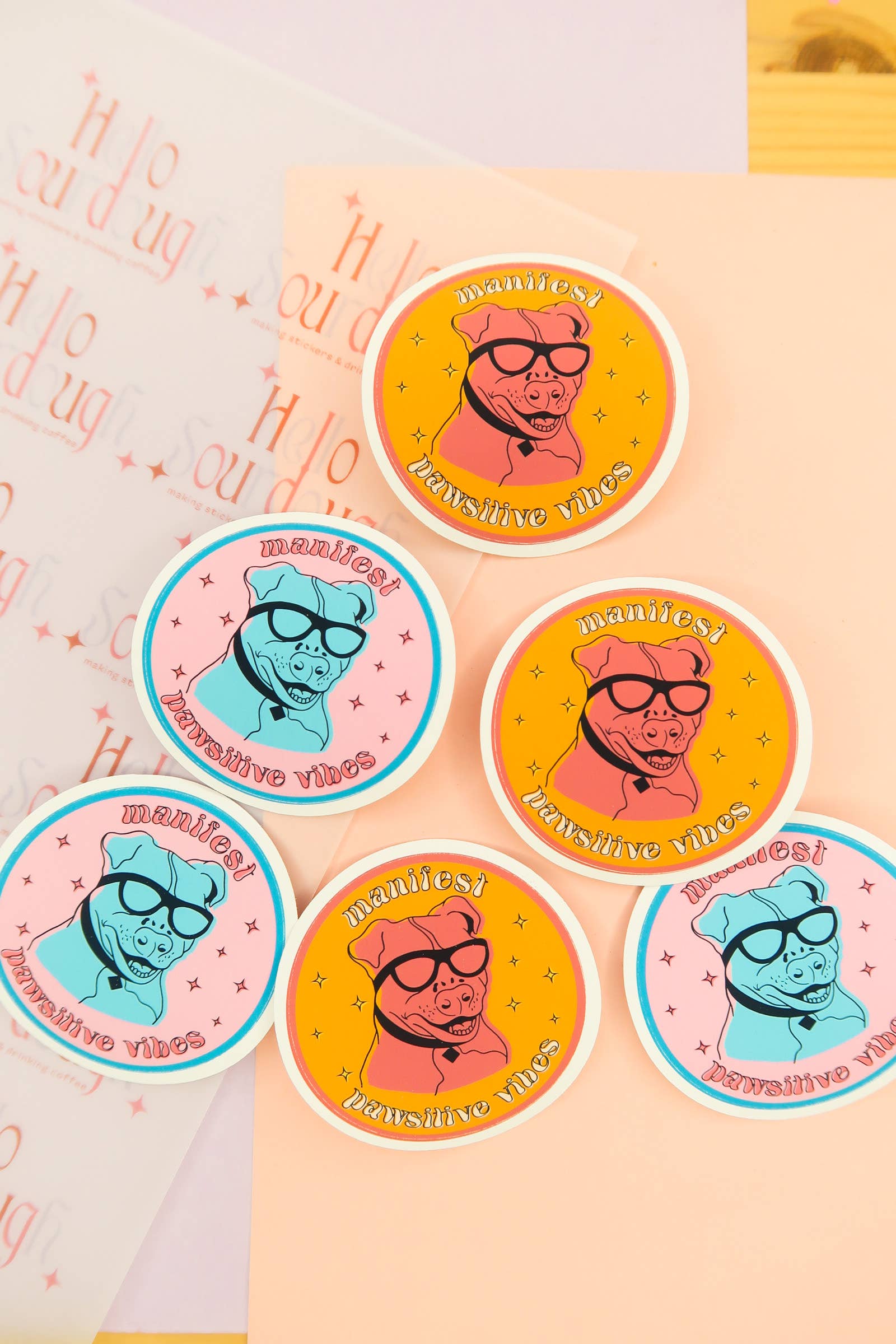 Hello Sourdough - Wholesale Sticker - Pitbull Charity Donation Sticker1