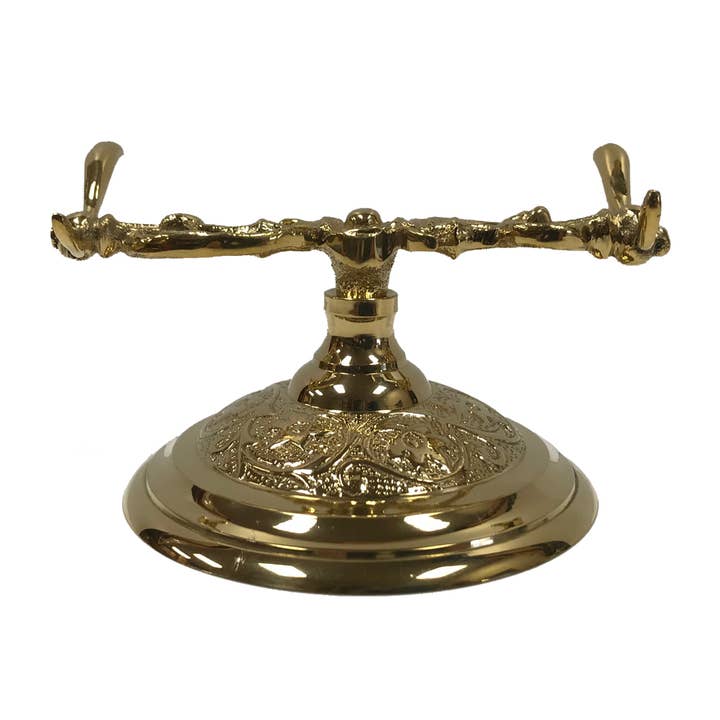 Madison Bay Co. - Historical Home Decor Reproductions - Wholesale Pen & Pencil Holder - 3-1/2" Polished Brass Pen Holder w/ Bone Nib Pen