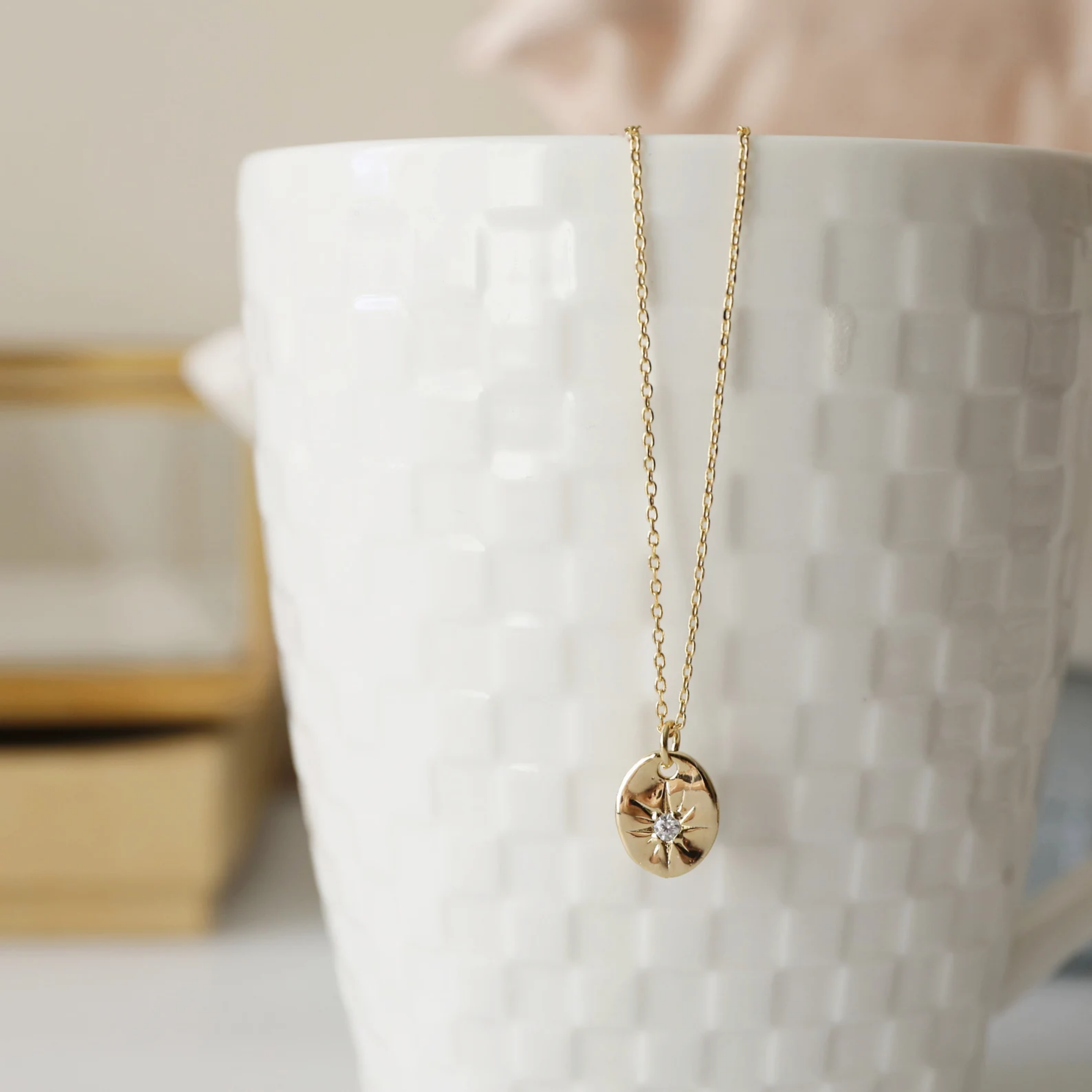 Faith & Life Christian Brands – wholesale Pendant/charm necklace – "Christ In Me" 14k Gold Cubic Zirconia Christian Necklace7