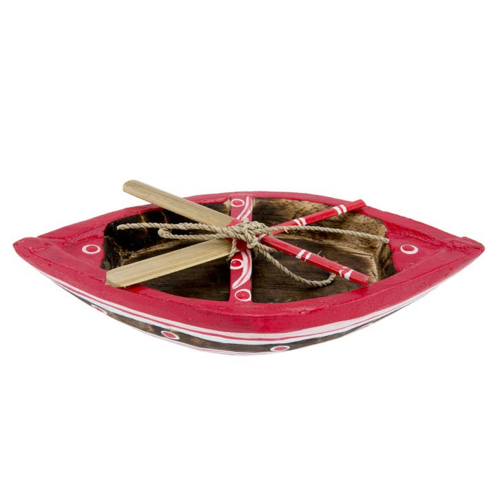 Beachcombers - Wholesale Decorative Tabletop Object - SALE Rowboat Small Red Decorative Figurine