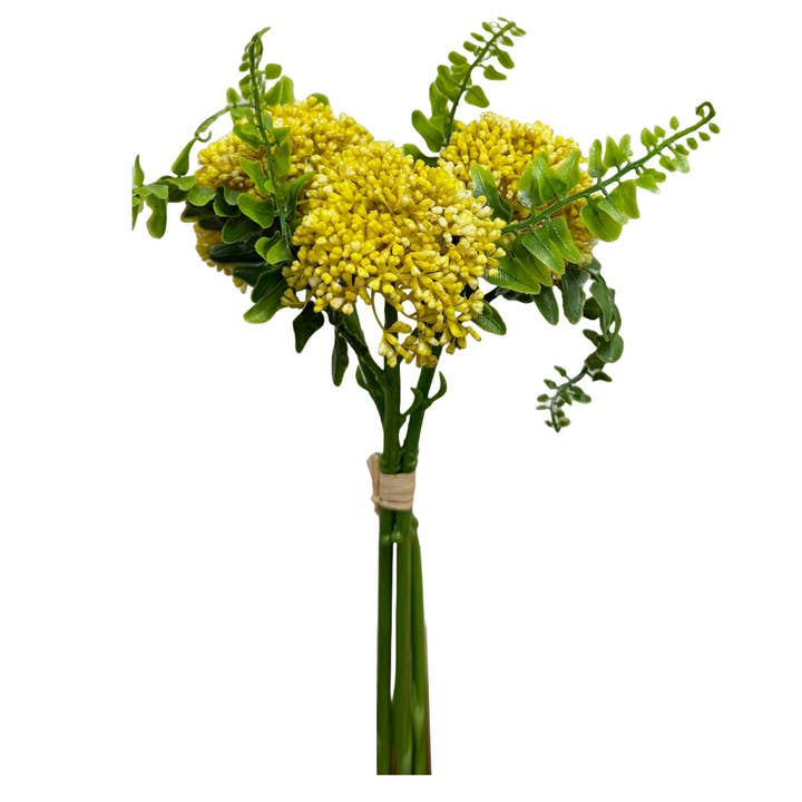 Angel Isabella - Wholesale Artificial Flowers - Pack of 3-Artificial Soft Plastic Berry Sedum Stems2