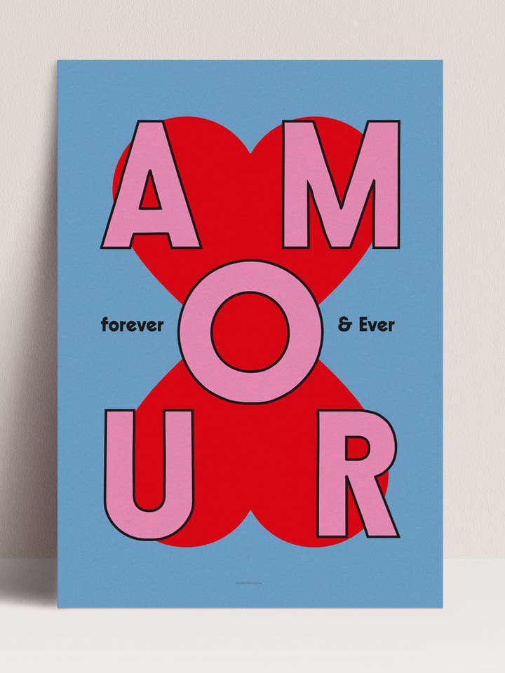 Pôster - Amor para sempre por atacado de Papier and Co.