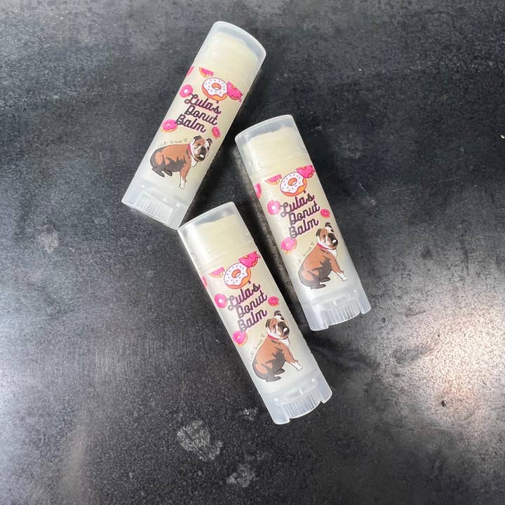 Serious Lip Balm - Wholesale Lip Balm - Our Best Girl - Lula the Bulldog Donut Lip Balm