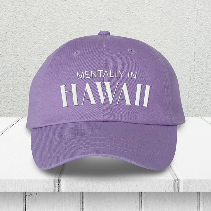 Geistig in Hawaii Bestickte Dad-Mütze für den Großhandel von Lucky Luna Apparel