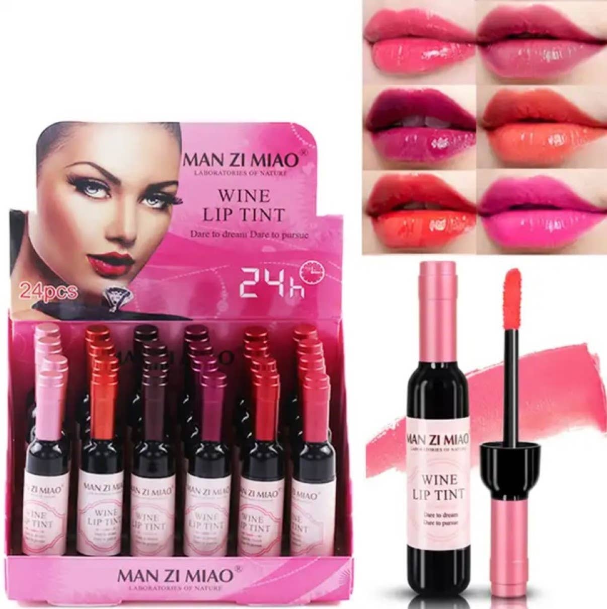 42POPS - Wholesale Lip Stain/Dye/Tint - `.Wine Bottle shape Lip Tint / Christmas Ornament14