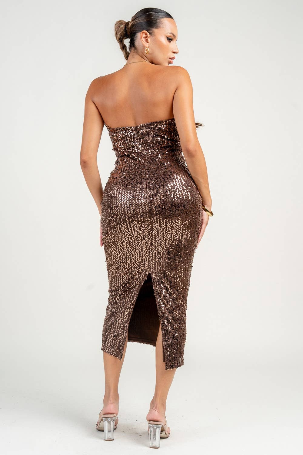 PRIVY – wholesale Dress – Women's – PD79327S / WIRE INSET TUBE MIDI DRESS3