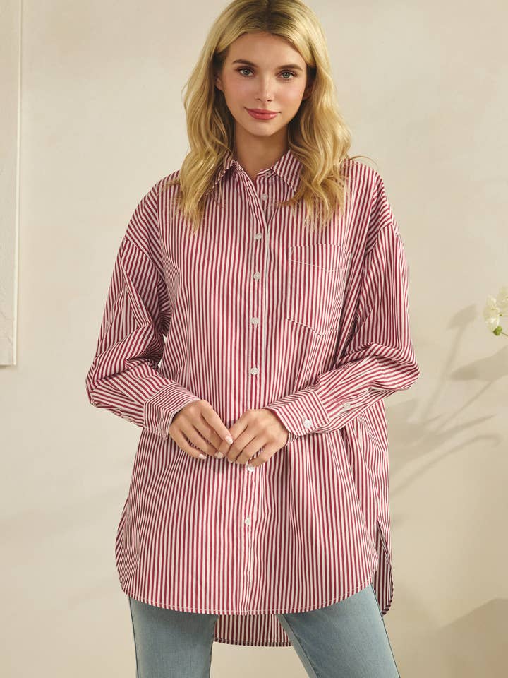 CHEMISES LONGUES EN COTON À BOUTONS - SDT6476 pour la vente par Star Drop