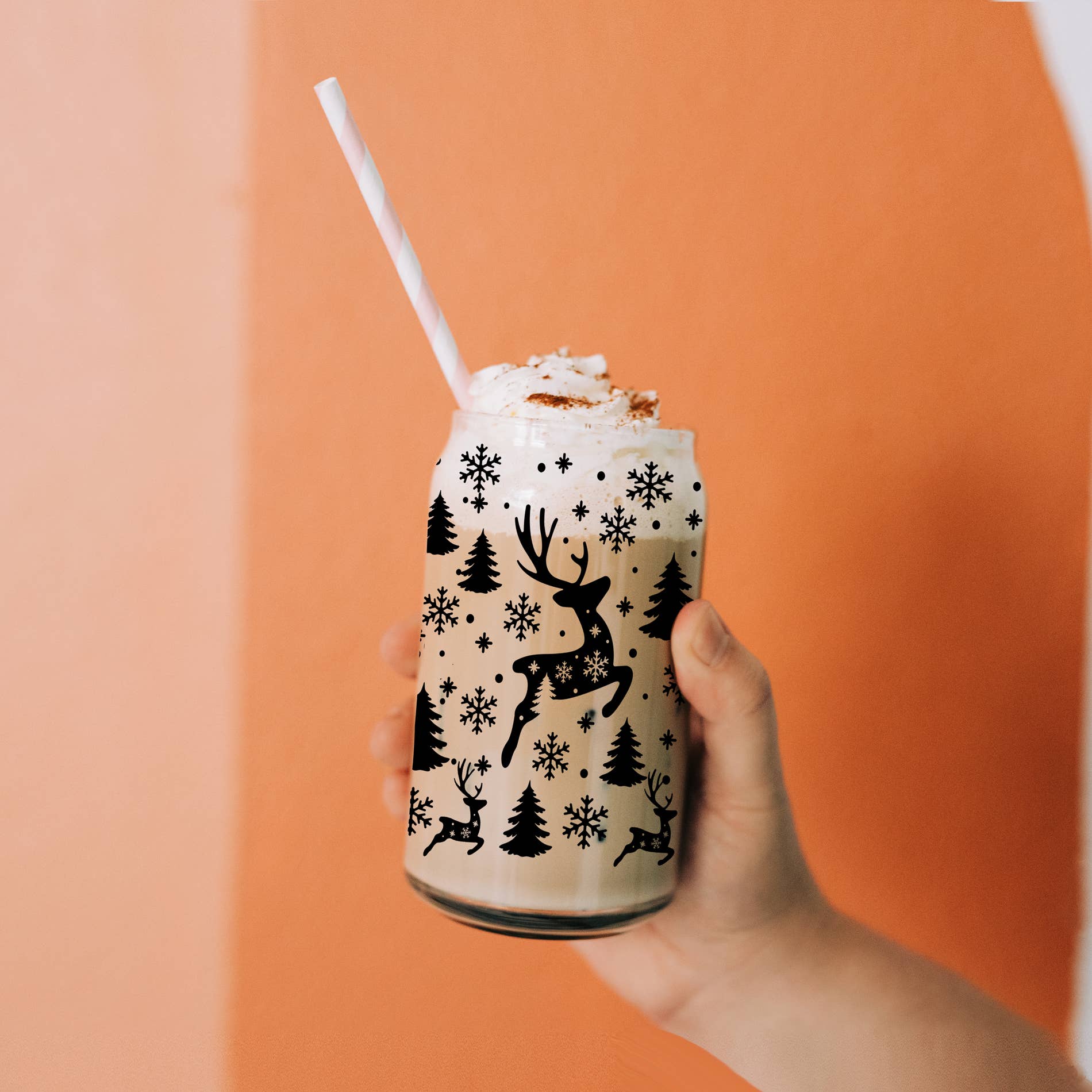 Gia Roma – wholesale Coffee mug – Sparkly Sequin Christmas Bow Decor Gift, Colorful Glass Cups57