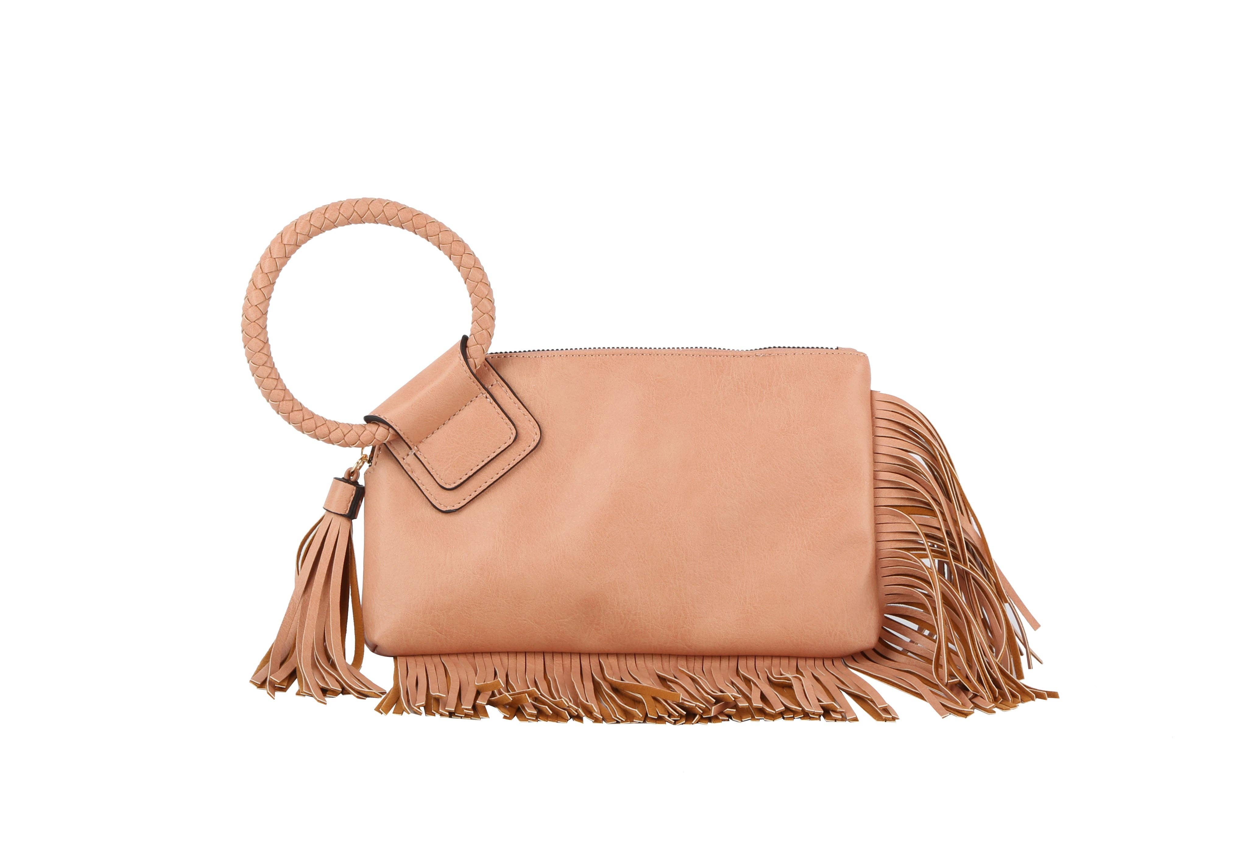 Handbag Express – Bolsa - Mulher por atacado – Carteira de Pulso com Franjas e Acentos10