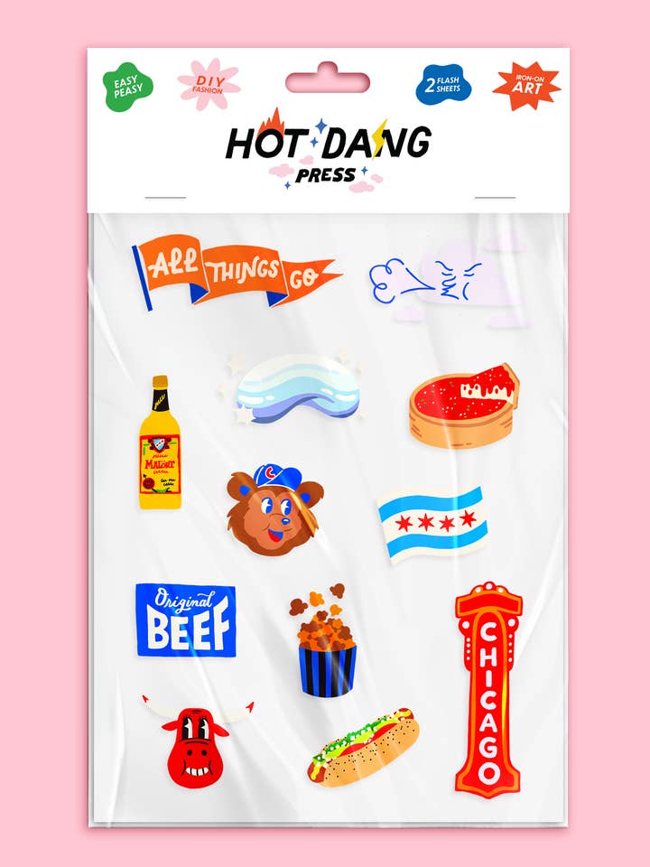 Ik hou van Chicago lakenenset voor wholesale door Hot Dang Press