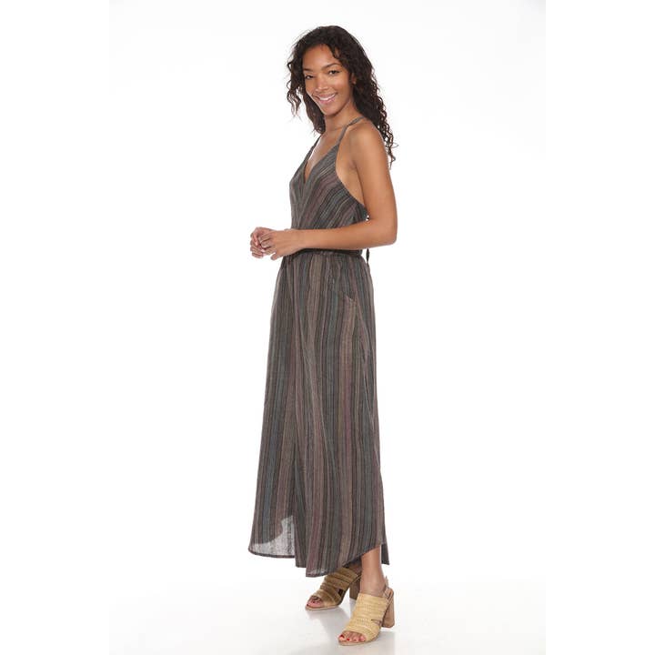 Lakhays Collection Inc. - Wholesale Jumpsuit - Women's - Stripe Plazzo Overall