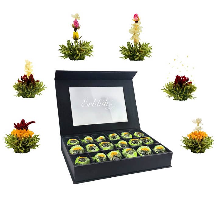 Creano - Wholesale Tea Bags - 18er blossom tea in elegant magnetic box green tea1