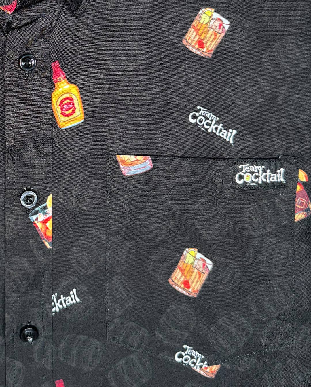 Team Cocktail - Wholesale Button Down Shirt - Unisex - Old Fashioned Bourbon Unisex Button Up1