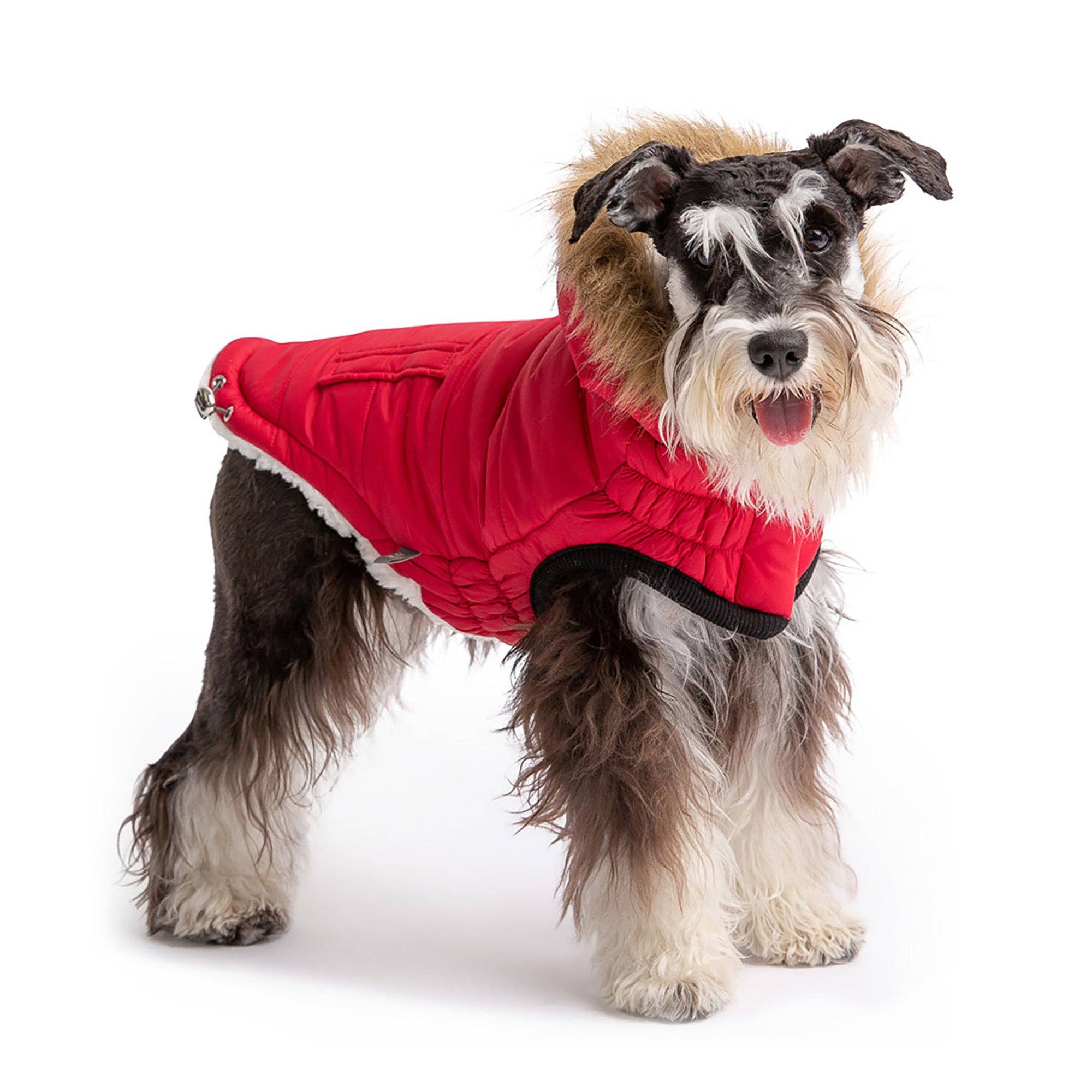 GF Pet - Venta al por mayor Abrigo - Perros - Parka urbana GF Pet Elasto-Fit - Rojo1