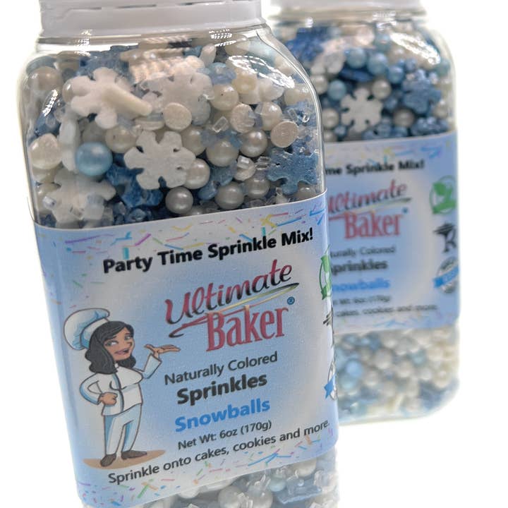 Ultimate Baker - Wholesale Sprinkles - Ultimate Baker Sprinkles Snowballs (6oz Retail)