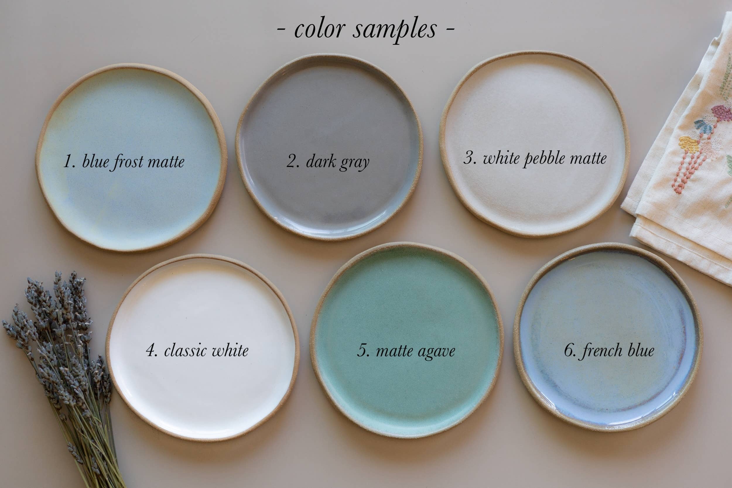 Camilla's Collection – wholesale Förrättsservering – Förrättstallrikar Små 6" Keramikservis | Handgjorda4