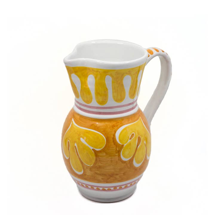 FOGLIA JUG, YELLOW & ORANGE for wholesale by Host Home