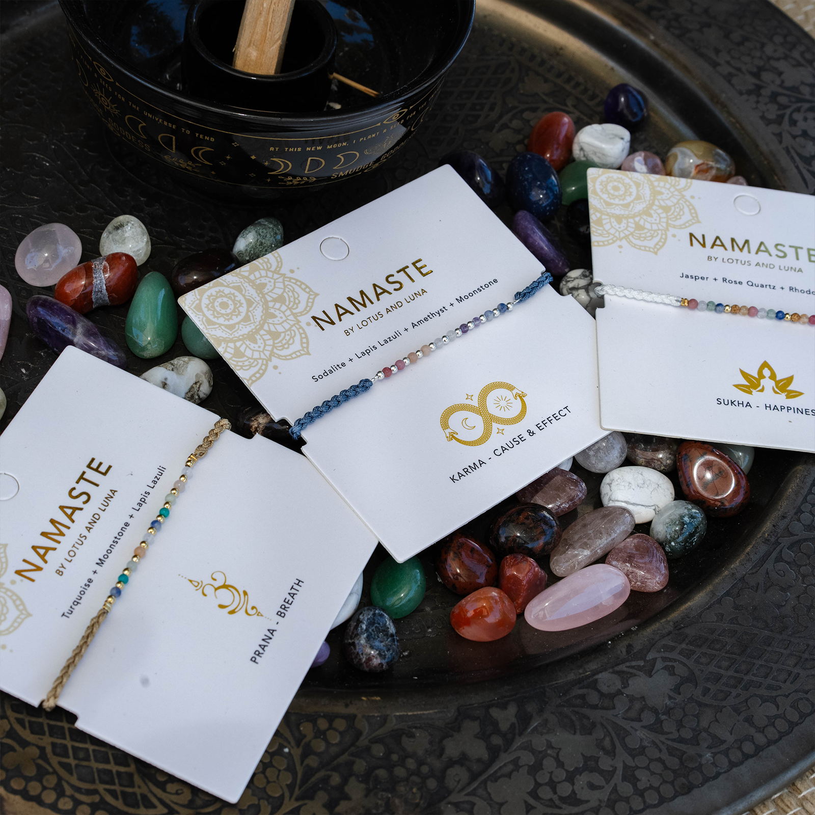 Lotus and Luna - Wholesale Beaded Bracelet - Karma Namaste Bracelet8