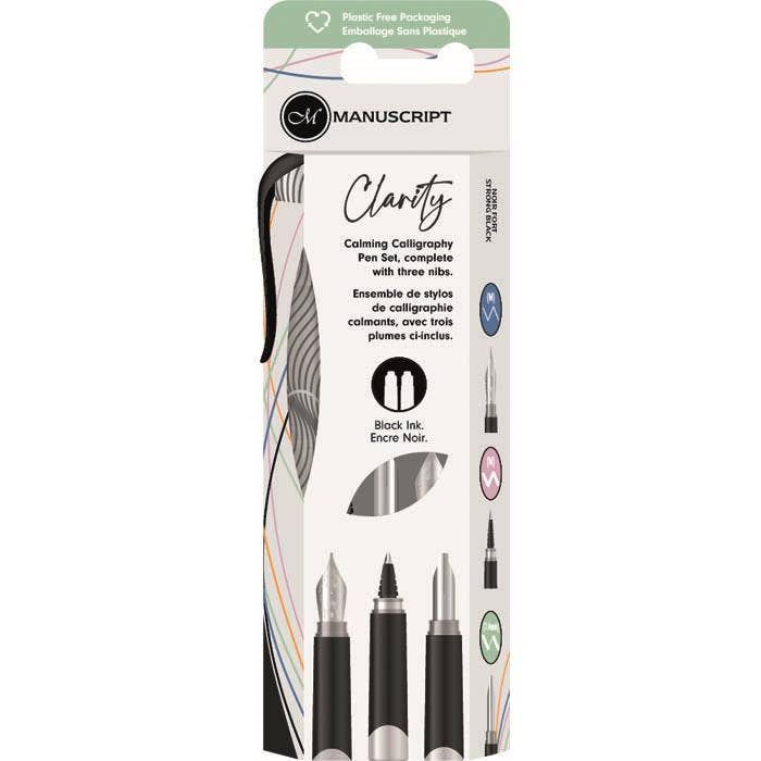 Manuscript - Wholesale Pen - Manuscript Clarity Fountain Pen Set - Black8