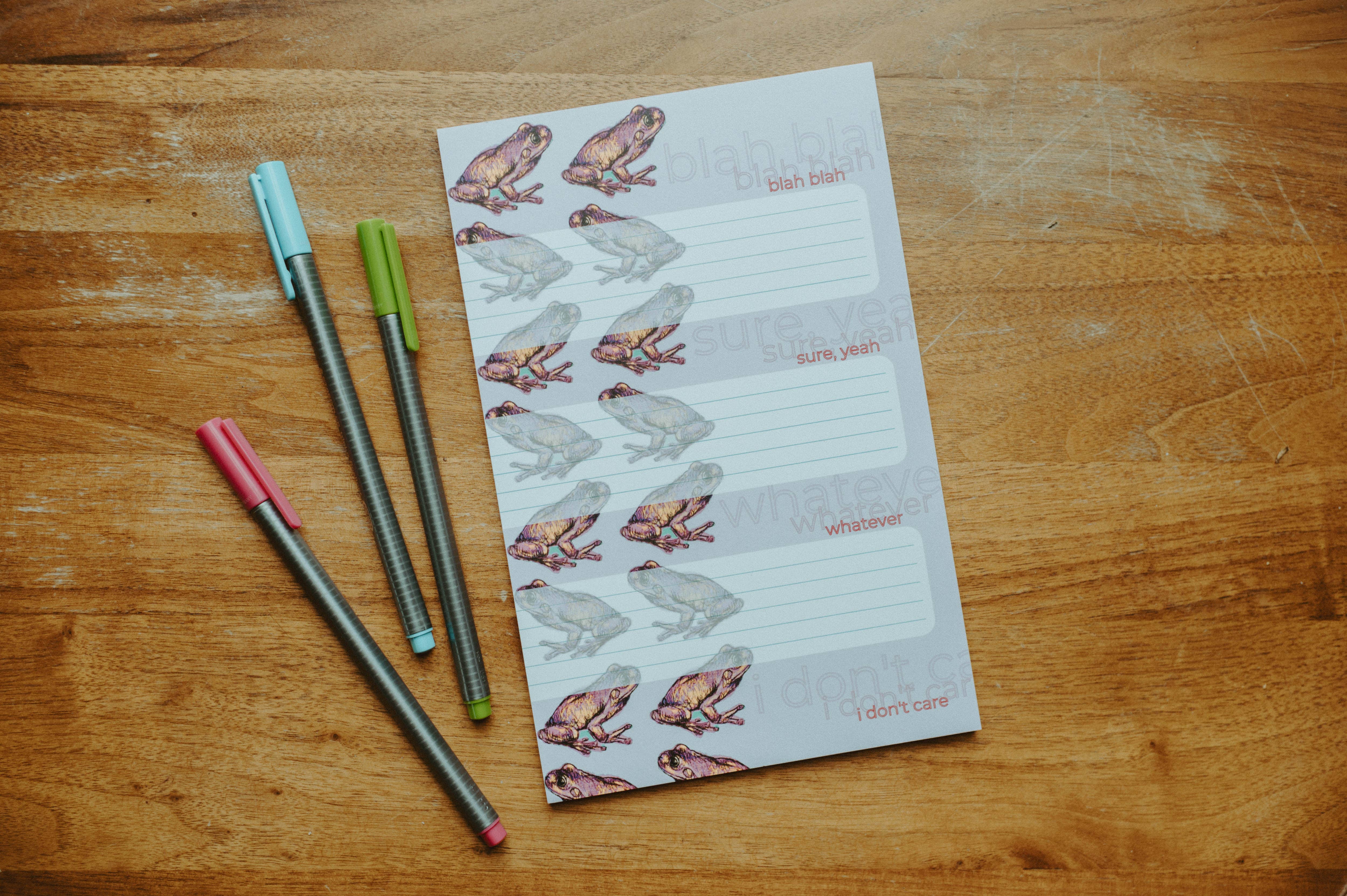 BrickandBarley - Wholesale Notepad - Blah Blah Blah, Sure Yeah, Whatever, I Don't Care Notepad3