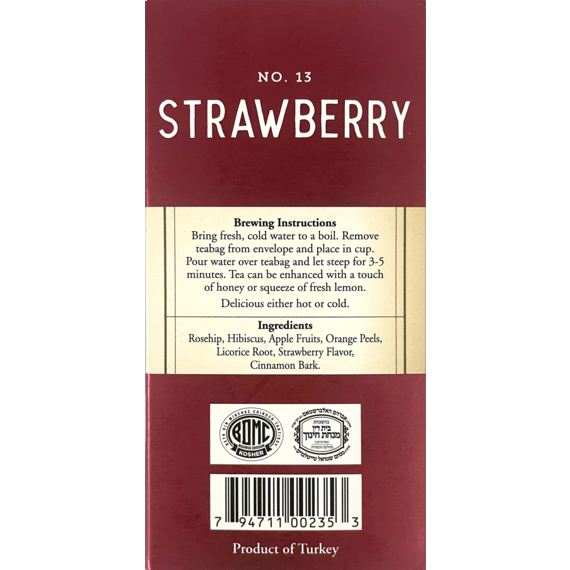 Galil Brands - Wholesale Tea Bags - Strawberry Herbal Tea | 20' Tea Bags | 1.41 oz | Galil2