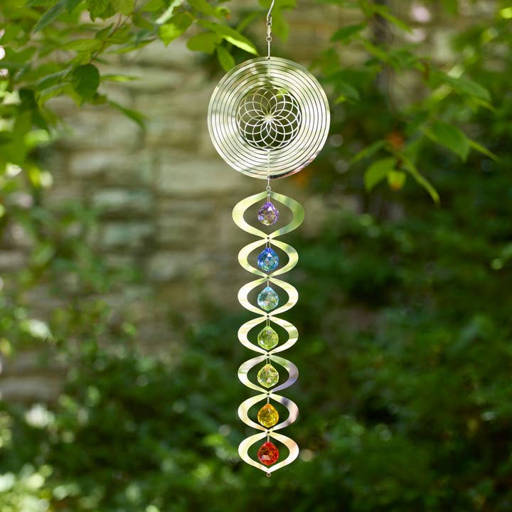 Chakra Garden Spinner - 23" for wholesale by GeoCentral
