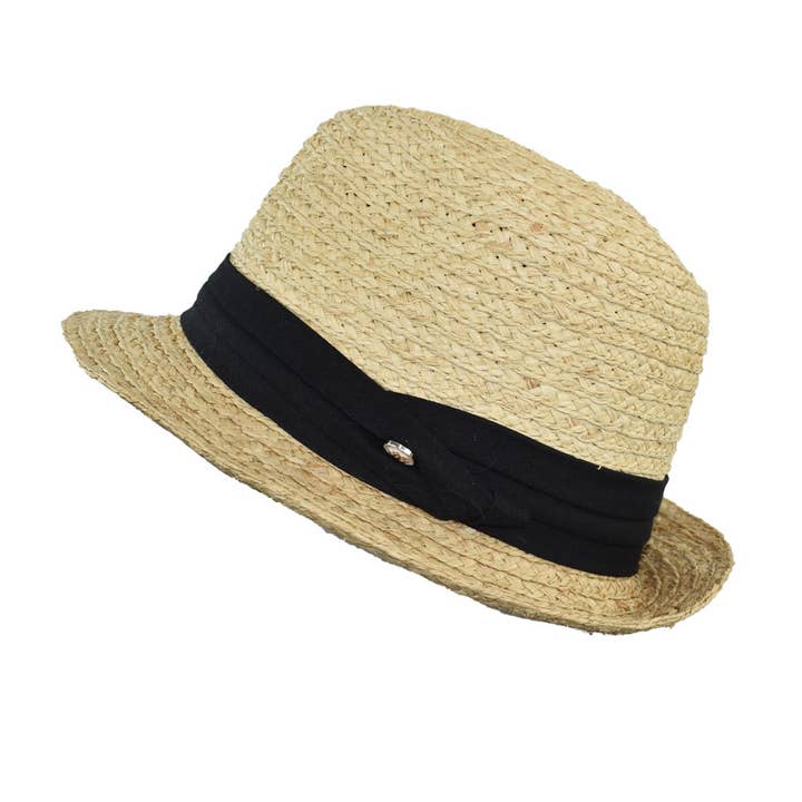 Dupatta Designs - Wholesale Fedora - Women's - Parker Two-Tone Fedora Hat