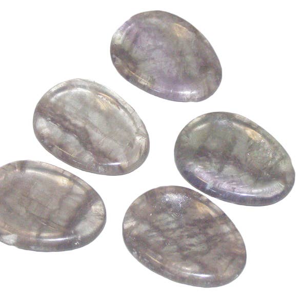 Crystal Magick Wholesale Ltd – wholesale Spiritual stone/crystal – Fluorite Worry Stones pk50