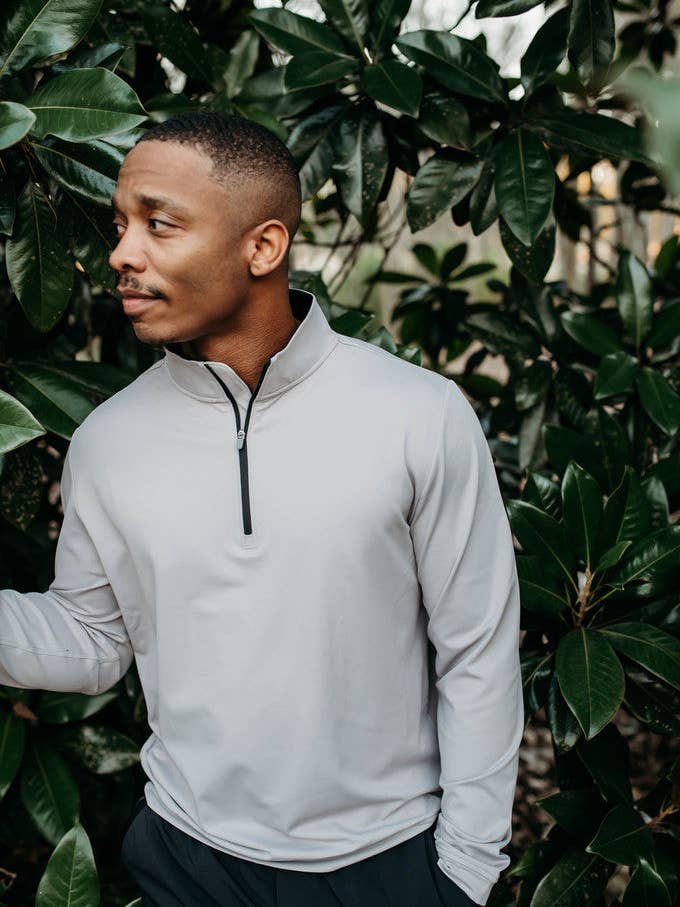 Ascend Performance Q-Zip 2.0 - Grey for wholesale by Verses Apparel Co