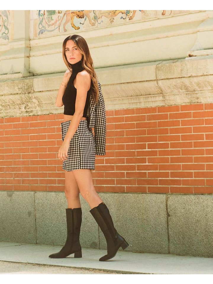 POPA - Wholesale Boots - Women's - Ayse Black Leather Boot6