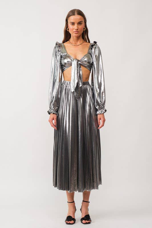 Alessandra Silver Blouse for wholesale on Faire7