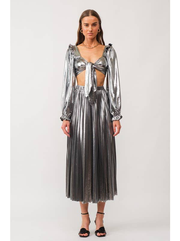 Alessandra Silver Blouse for wholesale on Faire7